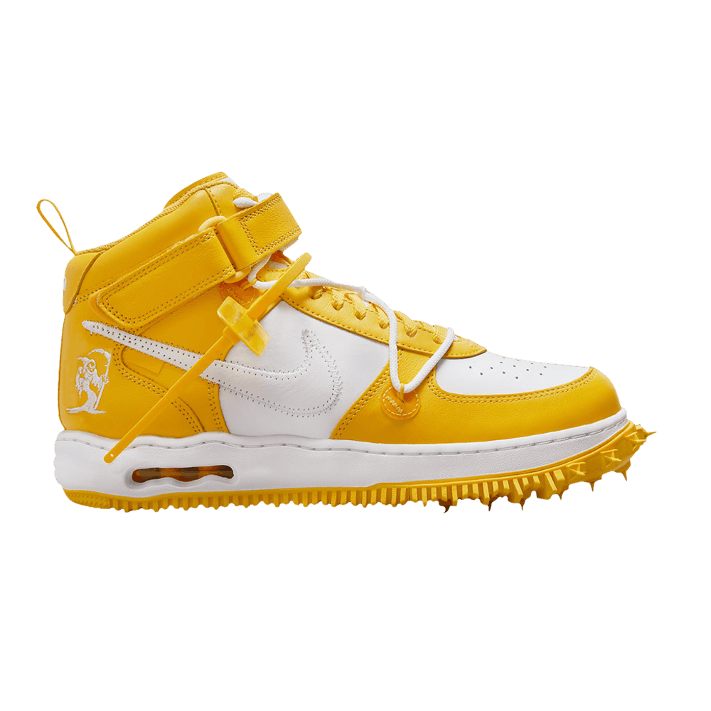 Off-White x Air Force 1 Mid SP Leather 'Varsity Maize'